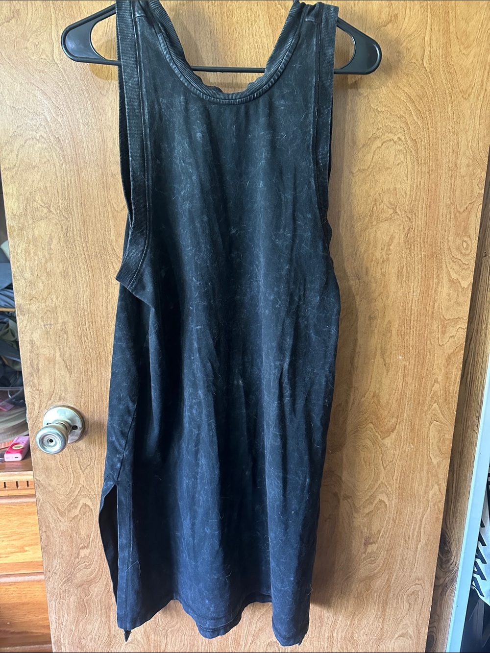 FP Movement by Free People Black Sleeveless Midi Tank Dress
